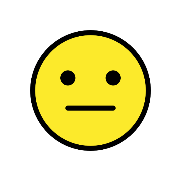 Neutral emoji