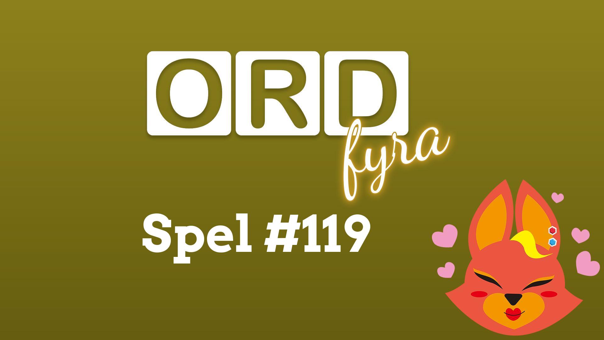 OrdFyra #119 - Skrämmande och kroppsligt