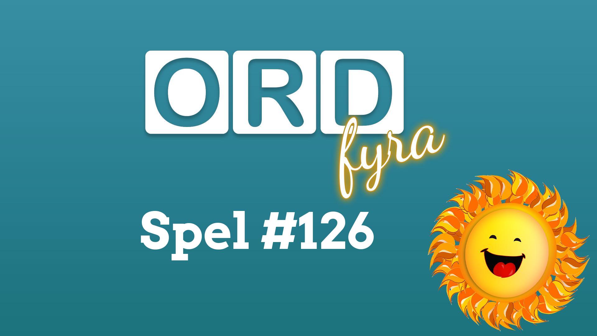 OrdFyra #126 - Format och förvarande